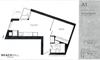 One bedroom, one bathroom apartment layout at BeachHill Apartments in Toronto, ON