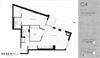Two bedroom, two bathroom apartment layout at BeachHill Apartments in Toronto, ON
