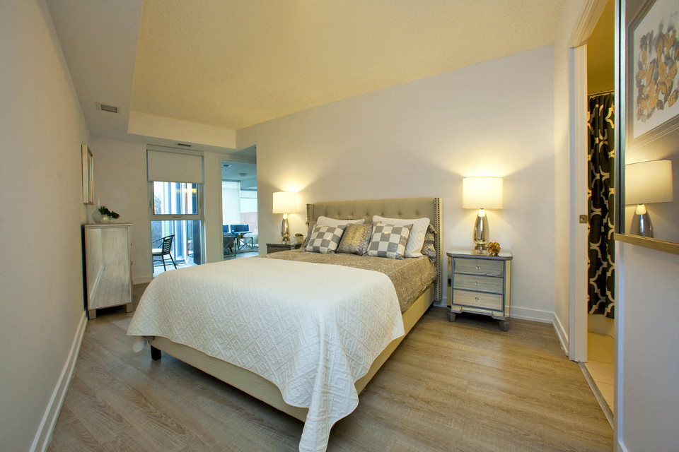 BeachHill Apartments bedroom in Toronto, ON