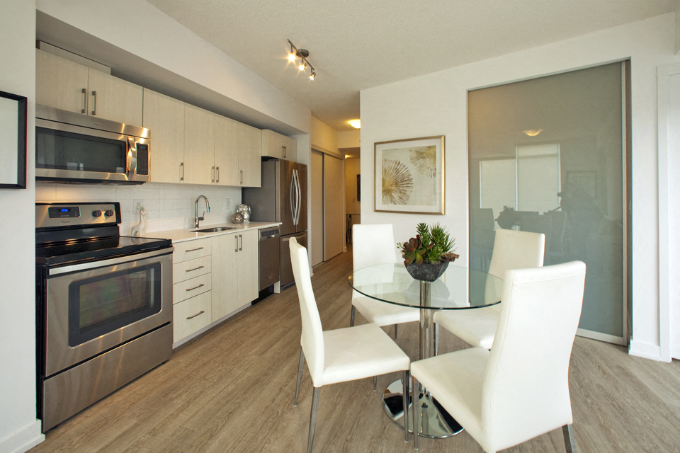 BeachHill Apartments kitchen and dining room in Toronto, ON