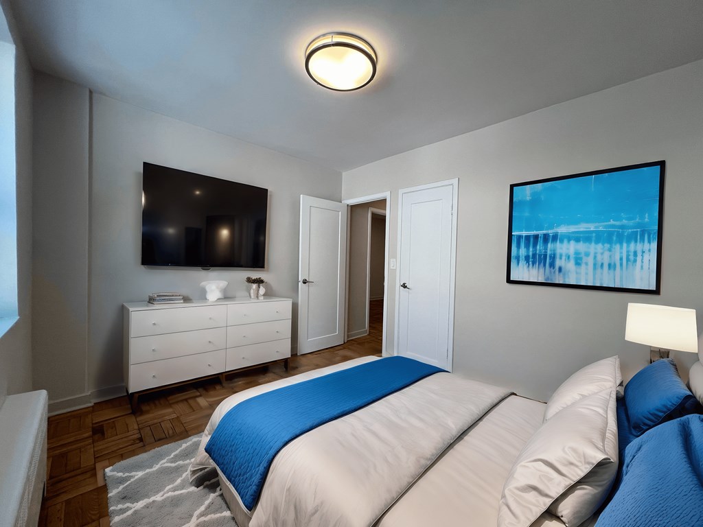 bedroom at Bexhill Court Apartments in Etobicoke Ontario