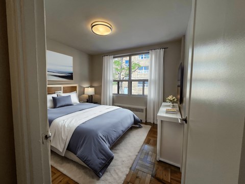 bedroom at Bexhill Court Apartments in Etobicoke Ontario