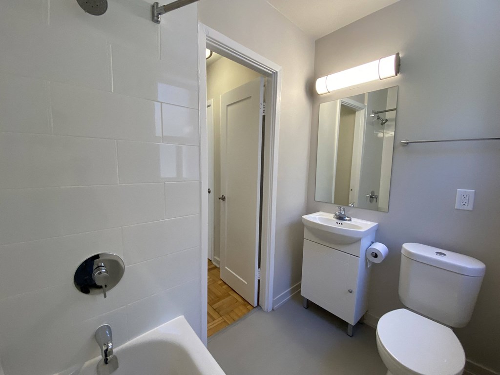 washroom, bathroom at Bexhill Court Apartments in Toronto Ontario