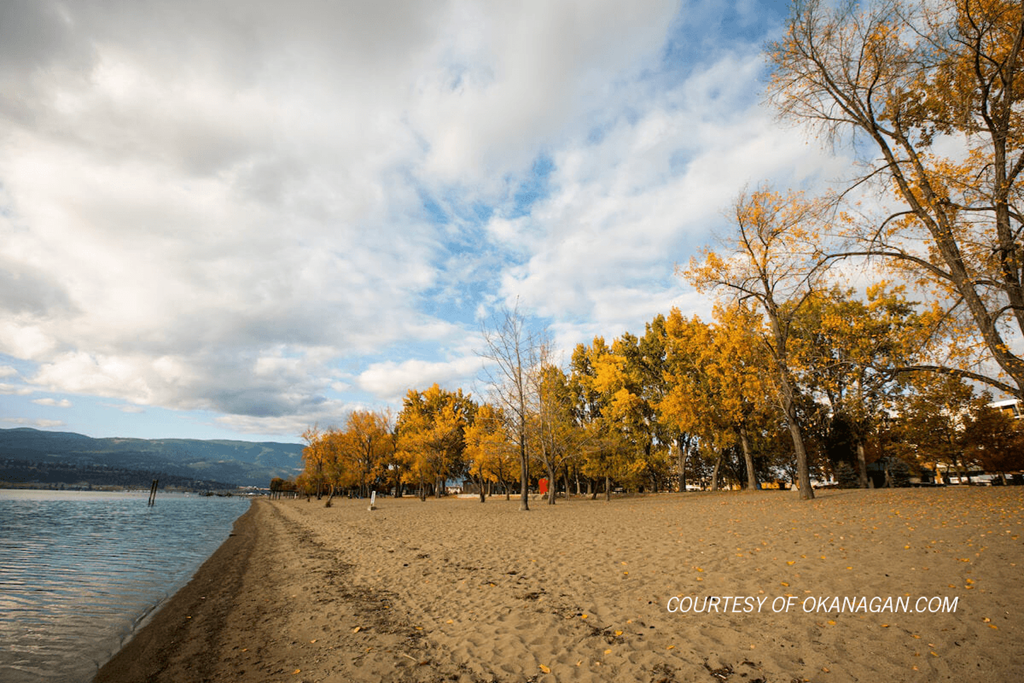 Boyce Gyro Beach Park at Kelowna nearby The Ambrosi Apartments