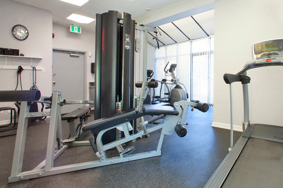 Britannia by the Bay in Ottawa, ON fitness facility with several equipment
