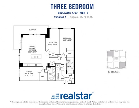 the floor plans for the apartments