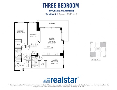 the floor plans for the apartments