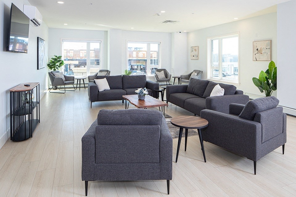 social room at Brookline Apartments in Bedford NS