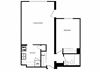 Cambridge Place in Toronto 1 bed 1 bath floor plan