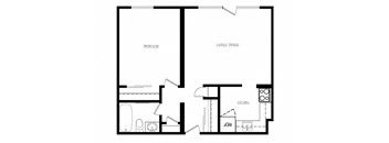 Cambridge Place in Toronto, ON 1 junior bed 1 bath floor plan