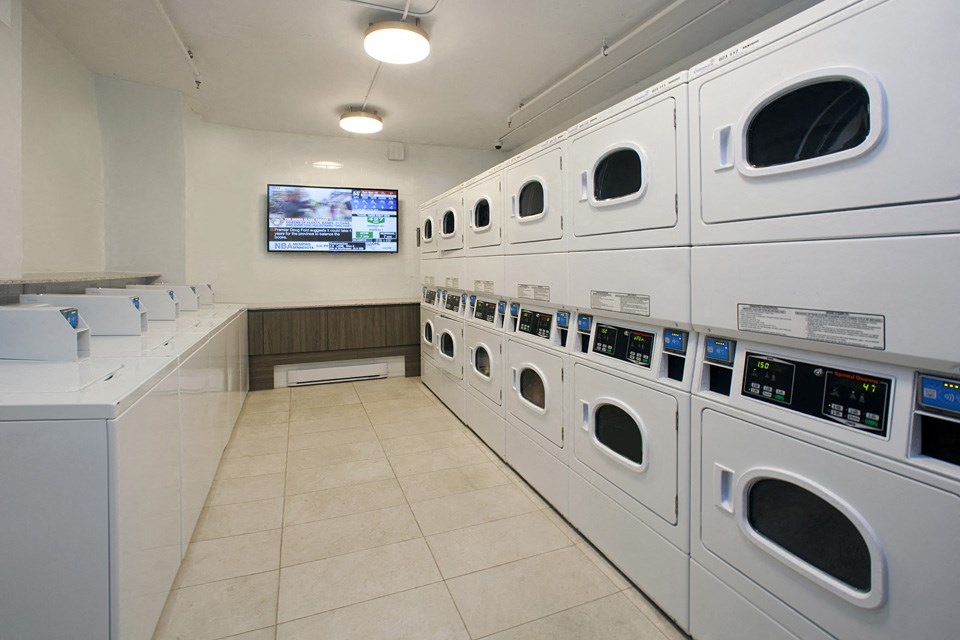 Cambridge Place Apartments modernized on-site laundry facility in Scarborough, ON