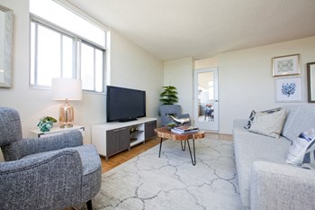 Cambridge Place Apartments living room featuring modern finishes in Scarborough, ON - Photo Gallery 2