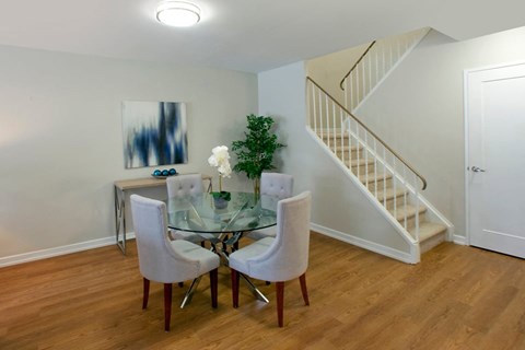 Carriage Hill in Oshawa, ON dining room beside staircase