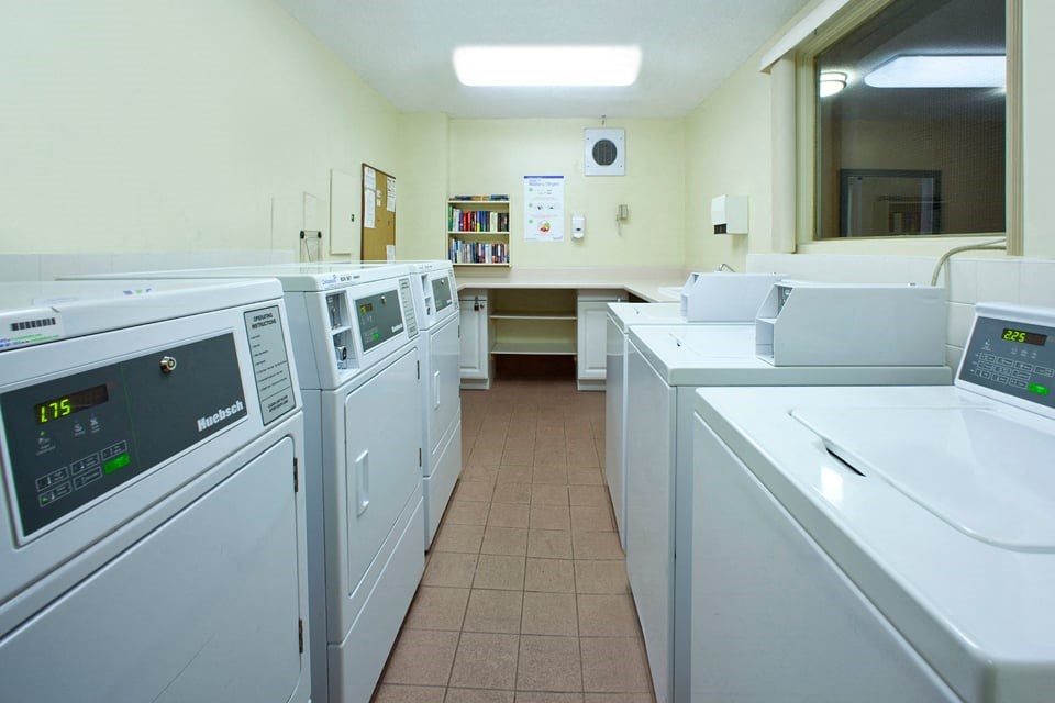 Dorchester Apartments on-site laundry facility in Niagara Falls, ON