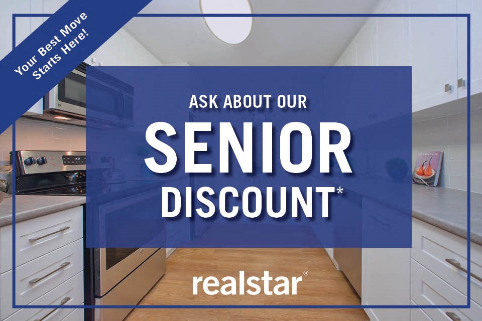 ask about our senior discount for a kitchen remodel
