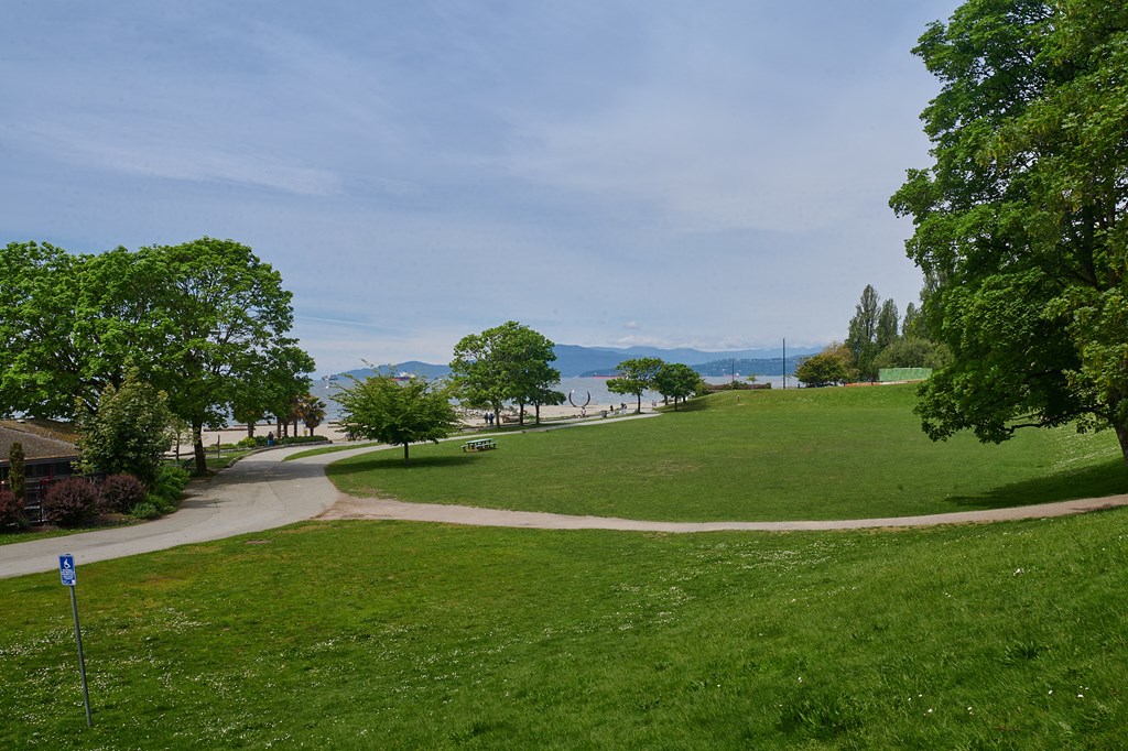 English Bay Beach nearby Wesley Place Apartments in Vancouver British Columbia