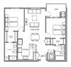 Glenmore Central in Kelowna, BC 2 bedroom floor plan