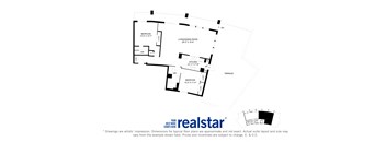 Harbourview Apartments 2-bedroom, 2-bath layout variation A - Penthouse in Oakville, ON