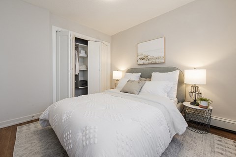 Horizon Towers in Burnaby, BC well lit bedroom with window