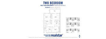 Inlet Glen Apartments in Port Moody, BC 2 bed 2 bath floor plan B