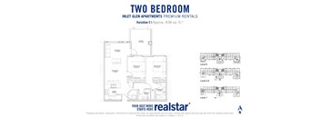 Inlet Glen Apartments in Port Moody, BC 2 bed 2 bath floor plan C