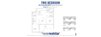 Inlet Glen Apartments in Port Moody, BC 2 bed 2 bath floor plan G