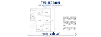 Inlet Glen Apartments in Port Moody, BC 2 bed 2 bath floor plan L