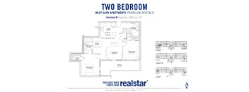 Inlet Glen Apartments in Port Moody, BC 2 bed 2 bath floor plan N