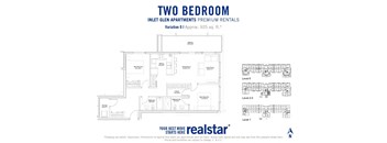 Inlet Glen Apartments in Port Moody, BC 2 bed 2 bath floor plan O