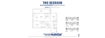 Inlet Glen Apartments in Port Moody, BC 2 bed 2 bath floor plan P