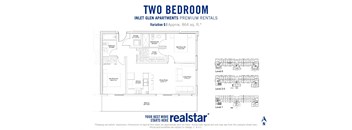 Inlet Glen Apartments in Port Moody, BC 2 bed 2 bath floor plan Q