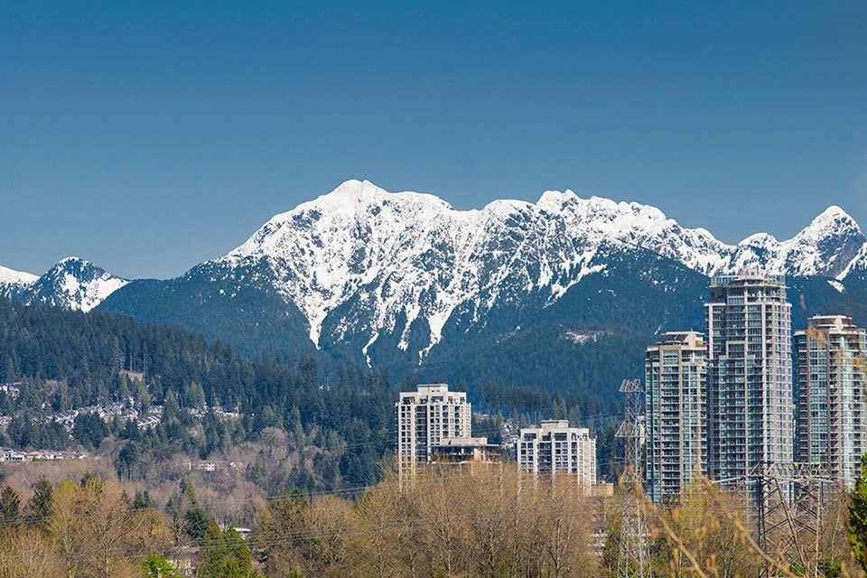 Inlet Glen Apartments in Port Moody, BC suites facing the mountains