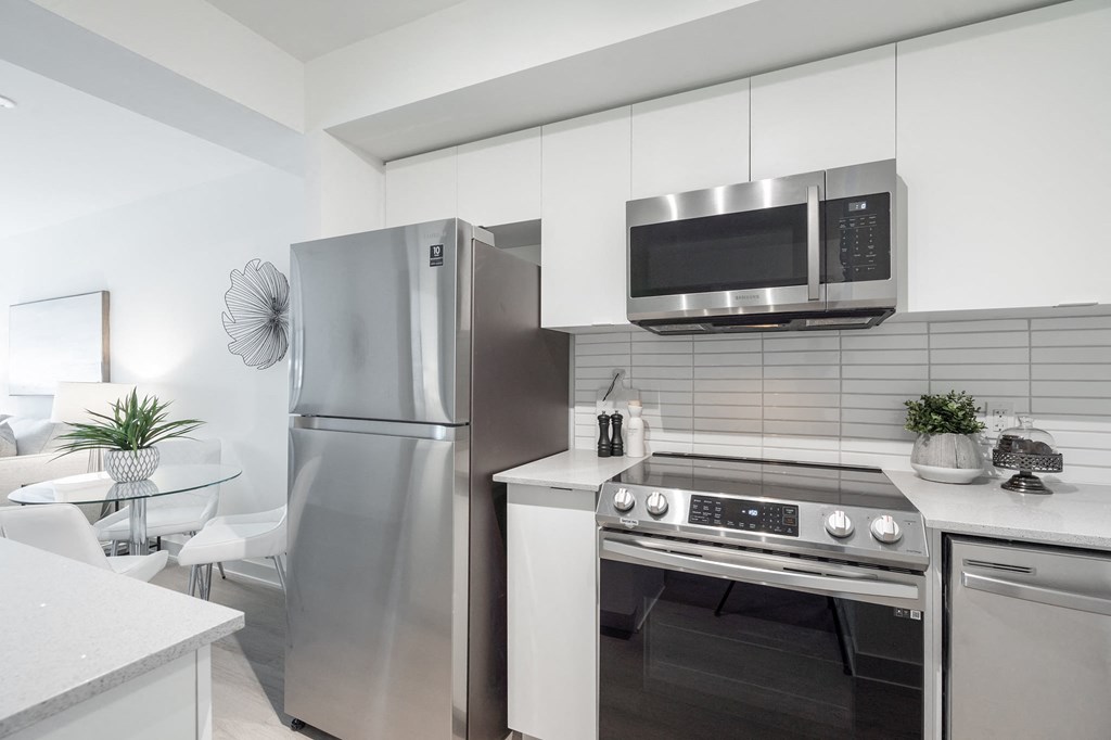 stainless steel appliances at Junction Factory in Toronto ON