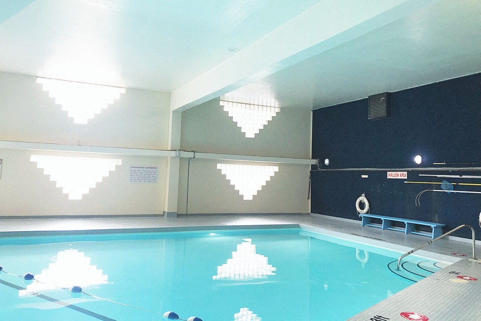 La Salle Towers indoor pool in Burlington, ON