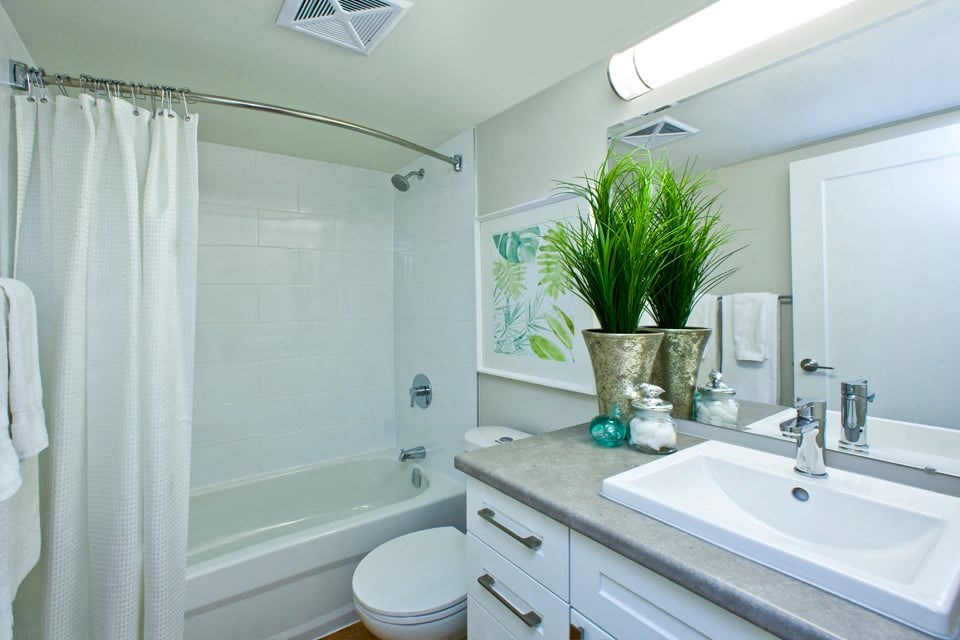 Laura Secord Apartments bedroom with hard surface flooring and large closet in Niagara Falls, ON