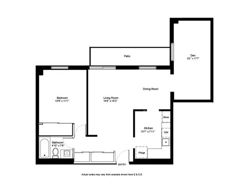 A black and white image of a house floor plan.