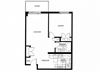 Lord Simcoe in Niagara Falls, ON renovated 1 bedroom floor plan
