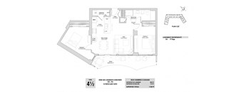 Lumineau in Sherbrooke, QC 2 bed 1 bath floorplan B