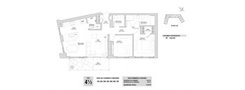 Lumineau in Sherbrooke, QC 2 bed 1 bath floorplan E