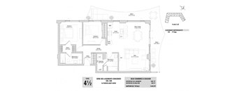 Lumineau in Sherbrooke, QC 2 bed 2 bath floorplan A