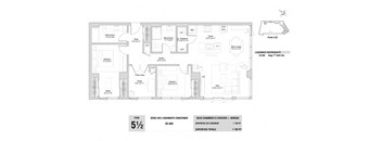 Lumineau in Sherbrooke, QC 3 bed 2 bath floorplan A