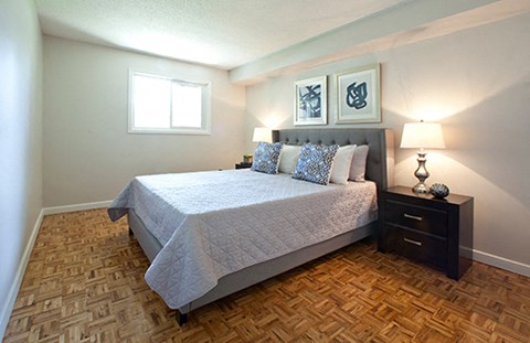 Mary Street in Whitby, ON bedroom with hard surface flooring