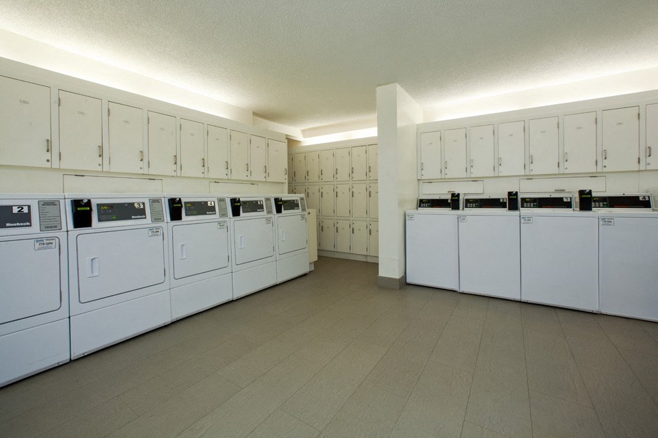 Millside Apartments in Milton, ON shared laundry room