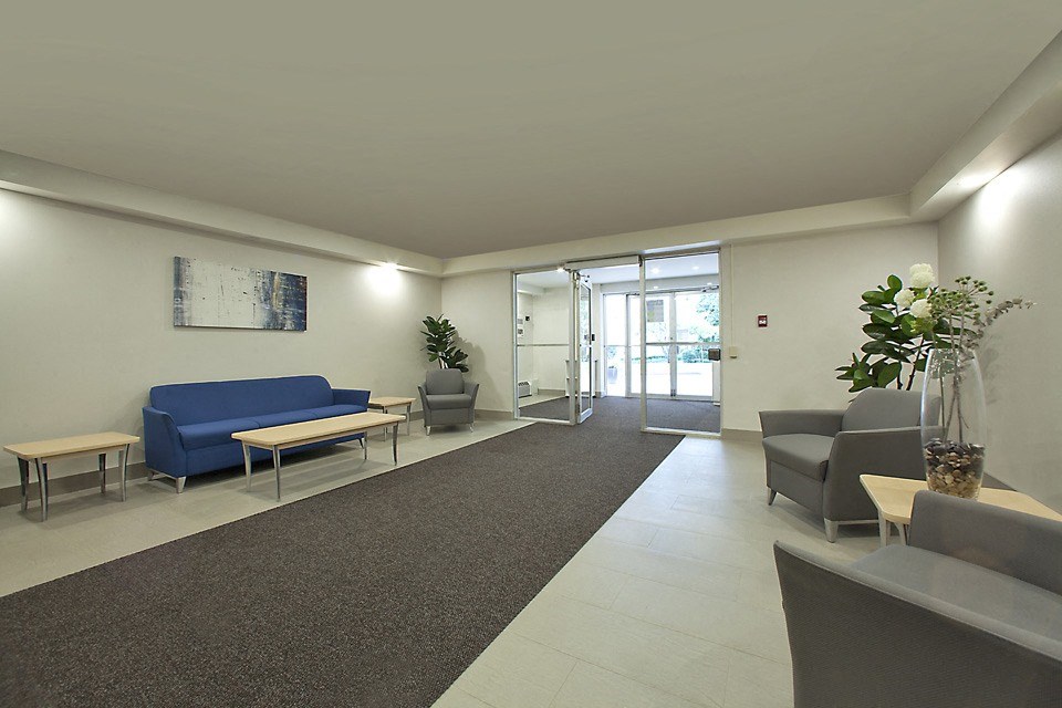 Millside Apartments newly renovated lobby in Milton, ON