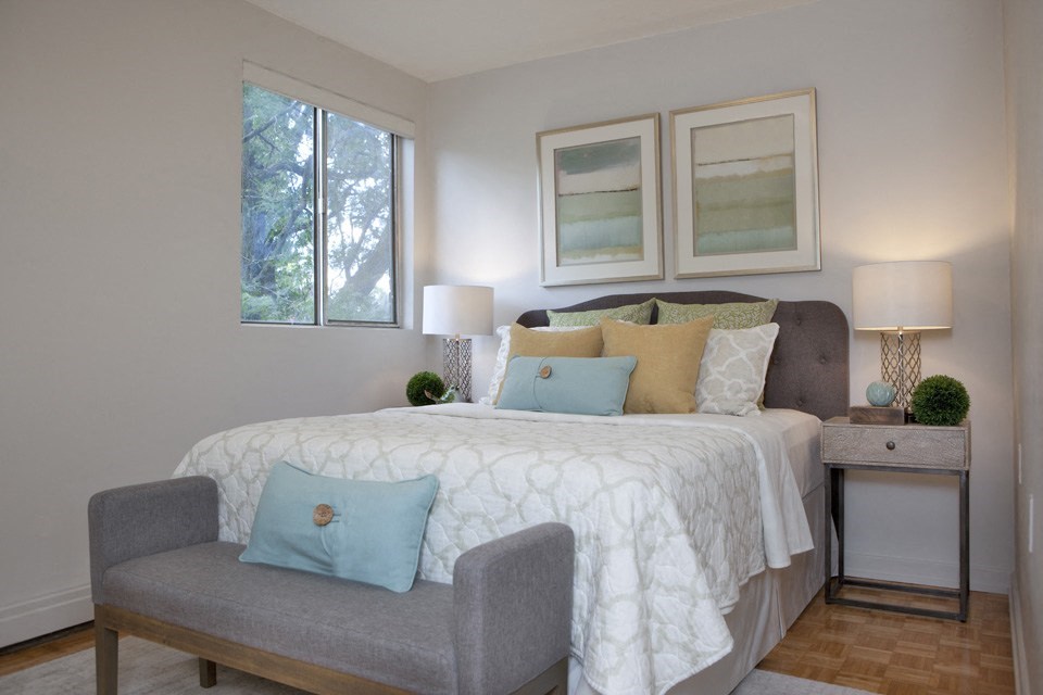 Millside Apartments in Milton, ON spacious master bedroom