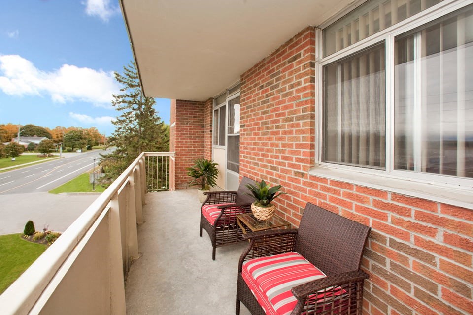 Northumberland Place charming balcony in Port Hope, ON