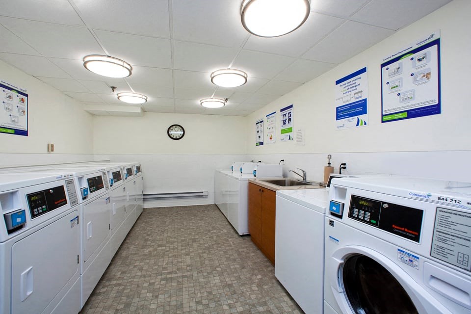 Northumberland Place on-site laundry facility in Port Hope, ON