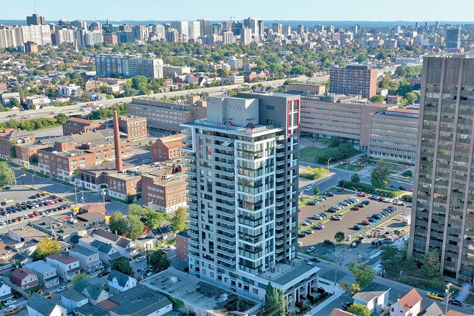 Nuovo exterior of building in Ottawa, ON