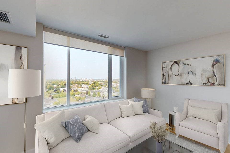 Nuovo Apartments in Ottawa, ON natural light in living room