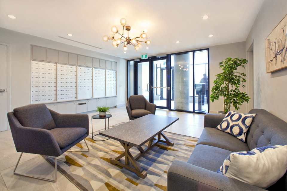 Nuovo stylish, inviting lobby in Ottawa, ON